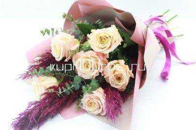 Букет с розой «Диана»